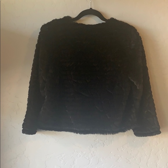 Calvin Klein Dressy Faux Fur Jacket Sz M - Picture 2 of 7